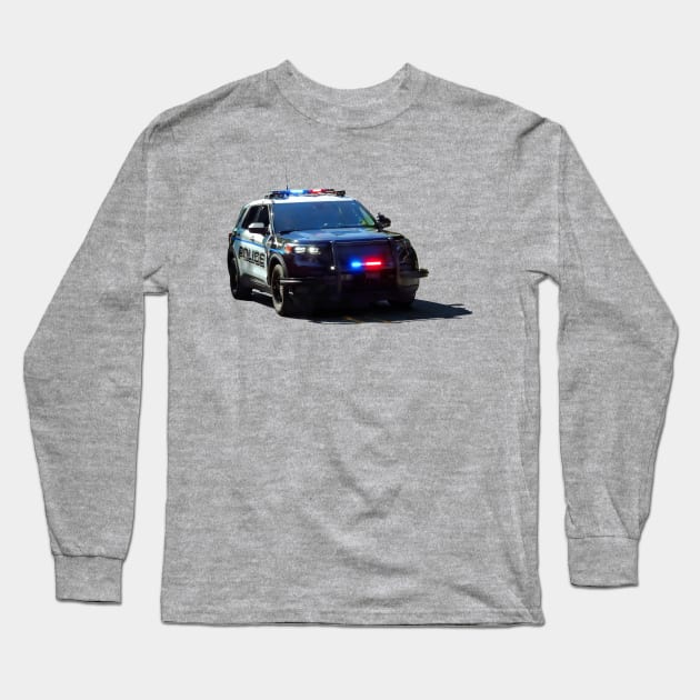 Police Car Long Sleeve T-Shirt by SusanSavad